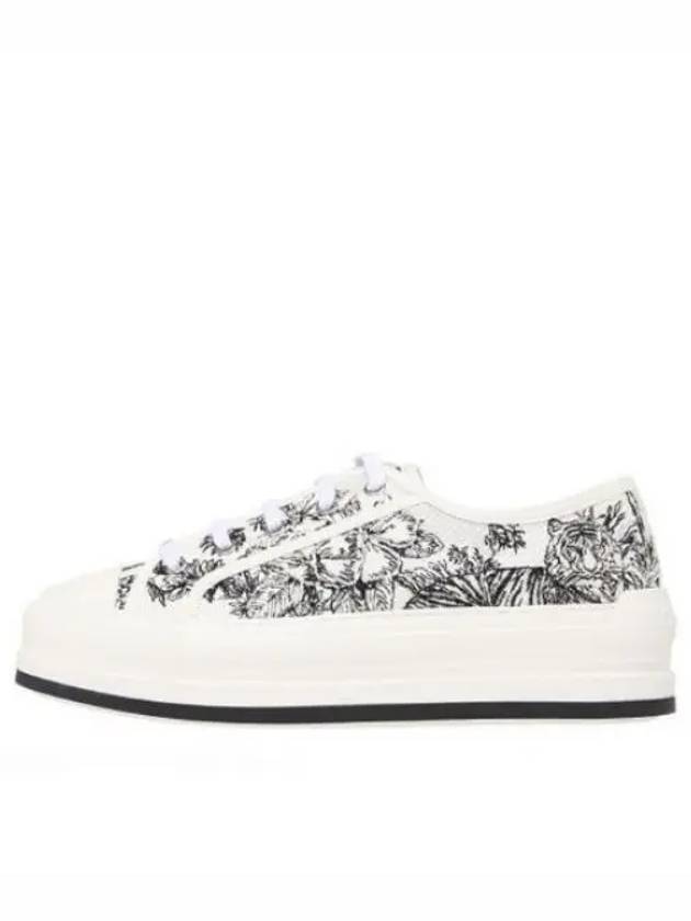 Walk'n'Dior Platform Embroidered Cotton Toile De Jouy Voyage Motif Low Top Sneakers - DIOR - BALAAN 2