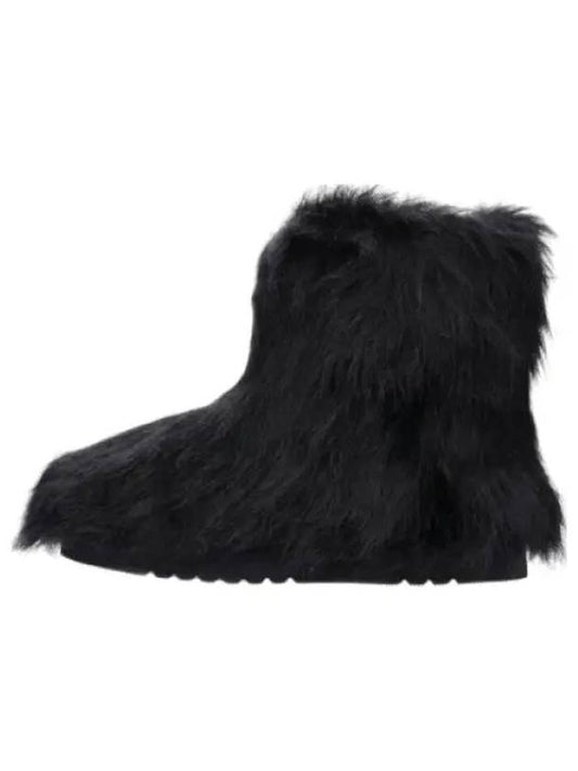 Stand Studio Olivia Fake Fur Ankle Boots Black - STAND STUDIO - BALAAN 1