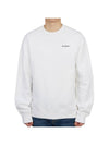 Men's Sweatshirt Long Sleeve T-Shirt OMBA057C 99FLE013 0110 - OFF WHITE - BALAAN 1