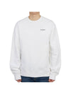 Men's Sweatshirt Long Sleeve T-Shirt OMBA057C 99FLE013 0110 - OFF WHITE - BALAAN 2