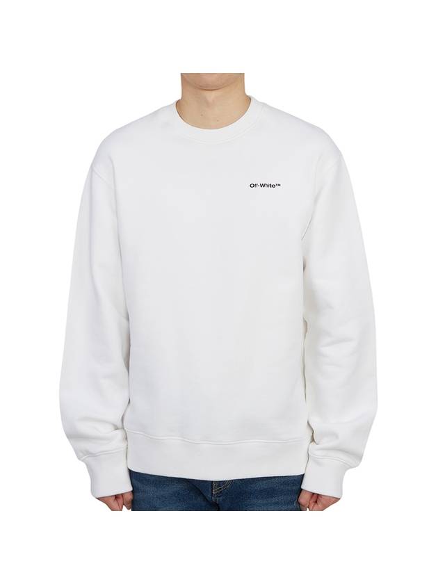 Men's Logo Print Sweatshirt White - OFF WHITE - BALAAN 1