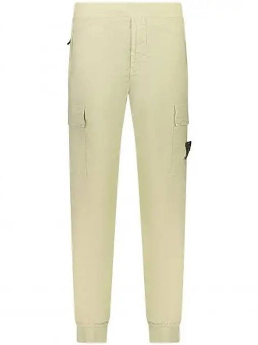 Stretch Cotton Tela Paracadute Cargo Straight Pants Pistachio - STONE ISLAND - BALAAN 2