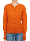 Bea Logo Wool Cardigan Orange - VIVIENNE WESTWOOD - BALAAN 3