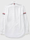 Oxford Striped Grosgrain Armband Classic Long Sleeve Shirt White - THOM BROWNE - BALAAN 3