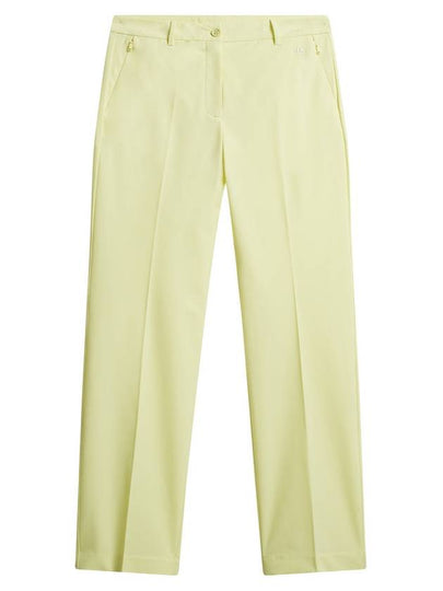 Women's Megan Straight Fit Pants Pale Lime Yellow - J.LINDEBERG - BALAAN 2