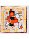 Cavalier Orange Women s Scarf AKA Jockey Silhouette H004008S - HERMES - BALAAN 4