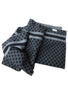 GG Two-Tone Wool Muffler Black - GUCCI - BALAAN.