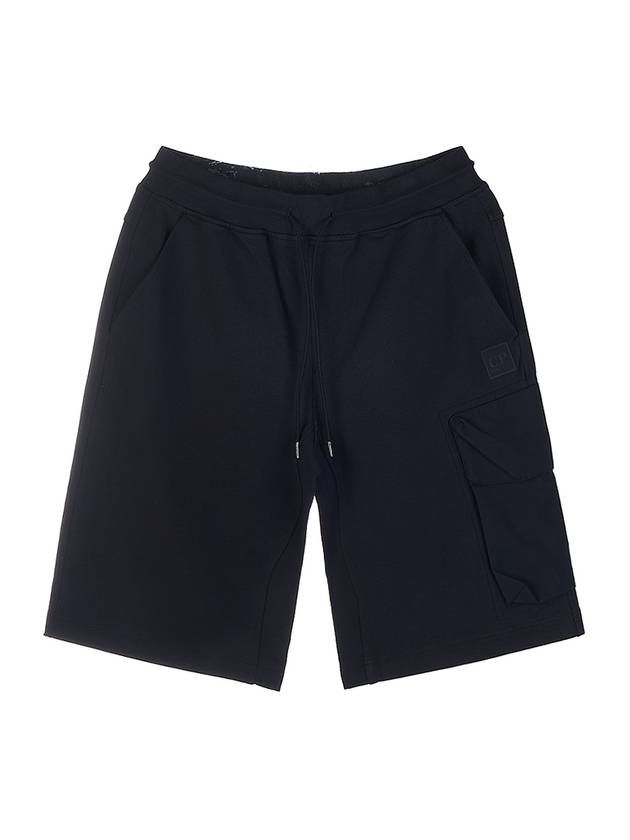 Metropolis Series Stretch Fleece Mixed Cargo Shorts Navy - CP COMPANY - BALAAN 11