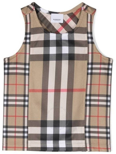 Kids Vintage Check Sleeveless Beige - BURBERRY - BALAAN 2