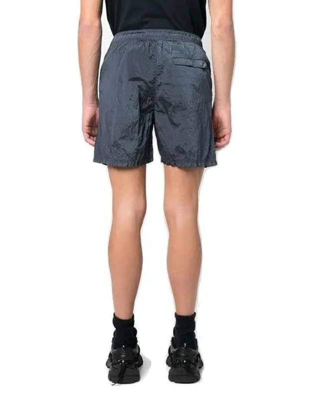 Men's Logo Patch Nylon Swim Shorts Blue - STONE ISLAND - BALAAN 7