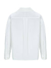 Cotton open collar blouse white - CALLAITE - BALAAN 9