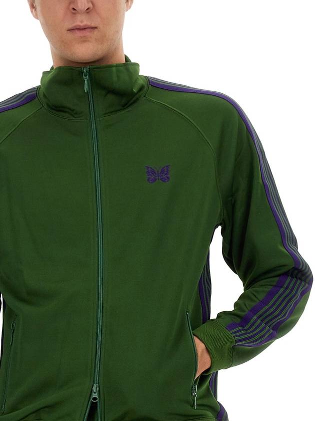 Poly Smooth Logo Track Jacket Ivy Green - NEEDLES - BALAAN 5