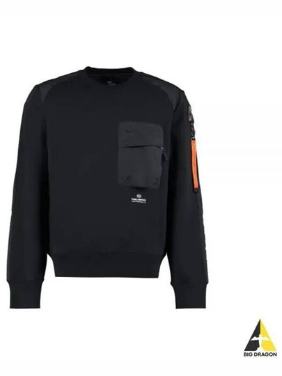 Men's Sabre Crew Neck Sweatshirt Black - PARAJUMPERS - BALAAN 2