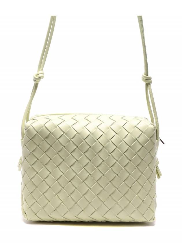 Loop Intrecciato Weaving Small Cross Bag Acid Green - BOTTEGA VENETA - BALAAN 5