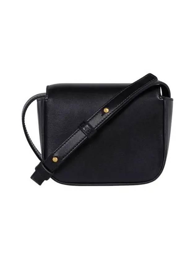 Triomphe Small Shiny Calfskin Cross Bag Black - CELINE - BALAAN 9