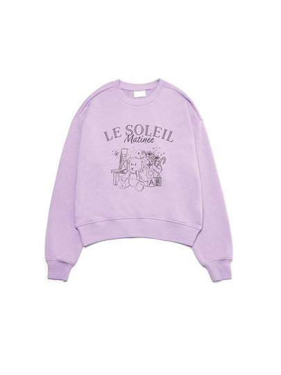 Brushed Options x Mas Teddy Bear Sweat Shirts LAVENDER - LE SOLEIL MATINEE - BALAAN 2