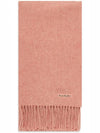 Wool Fringe Scarf Rose Melange - ACNE STUDIOS - BALAAN 6