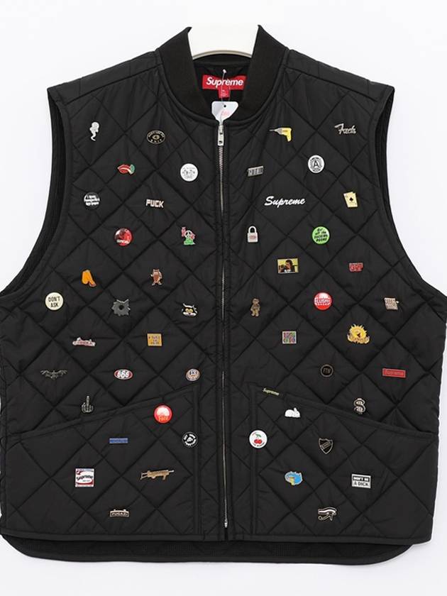 FW23J92 BLACK Vest Jacket - SUPREME - BALAAN 3