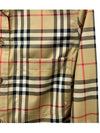 Button Down Collar Vintage Check Stretch Cotton Long Sleeve Shirt Beige - BURBERRY - BALAAN 4