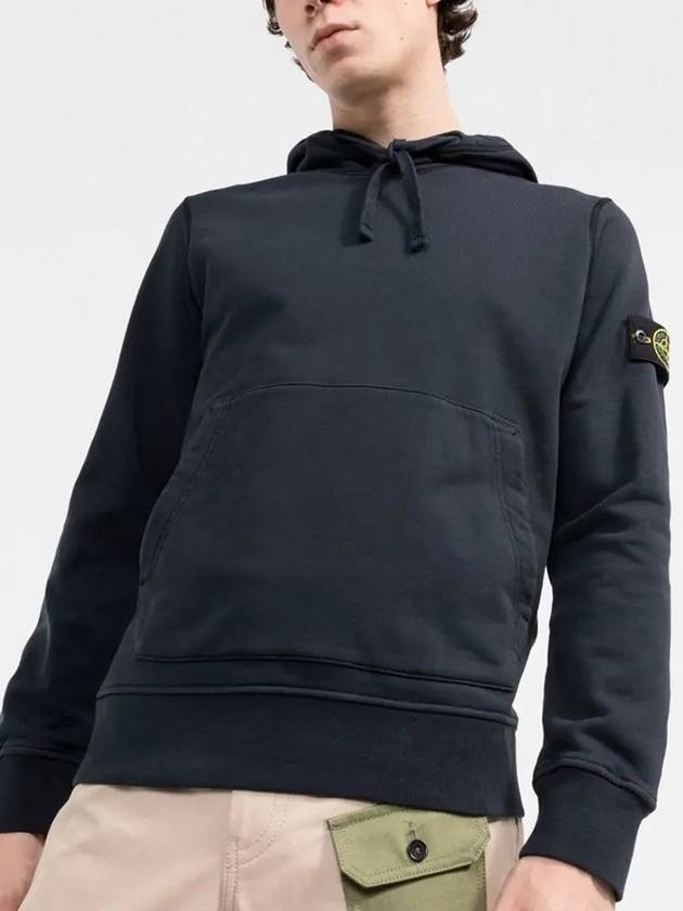 Wappen Patch Hoodie Dark Navy - STONE ISLAND - BALAAN 5