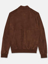 zip-up suede jacket brown - BARACUTA - BALAAN 3