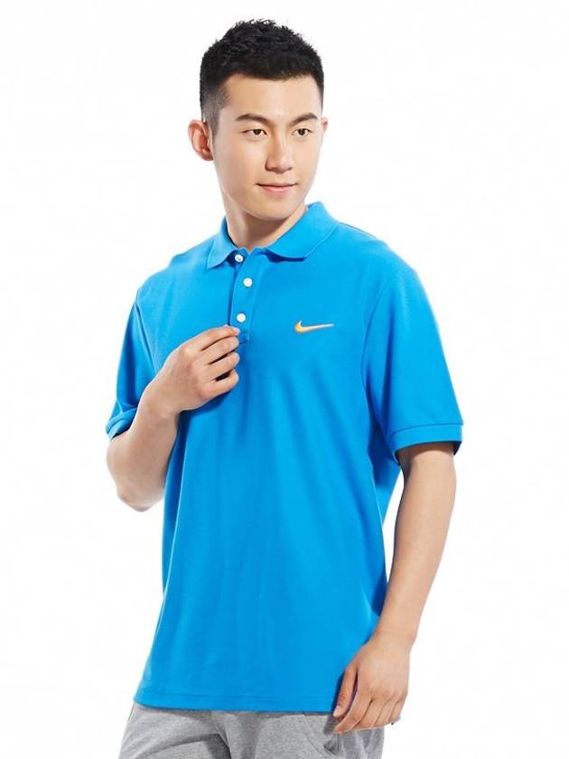 01636628436Swoosh Polo PK TshirtBlue - NIKE - BALAAN 1