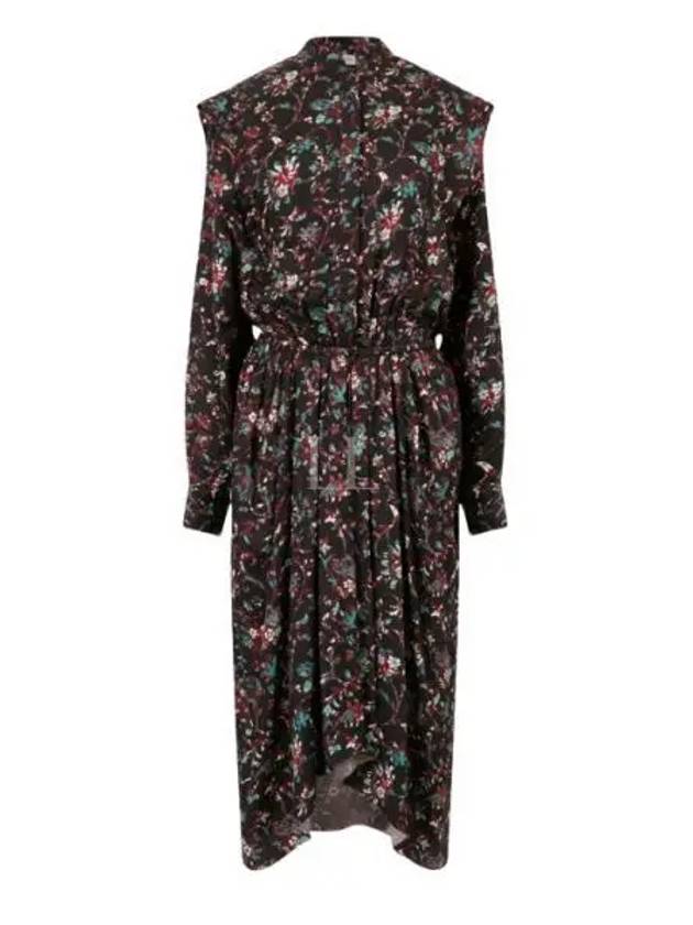 Ocleya RO2025 22A037E 01BK floral midi dress - ISABEL MARANT - BALAAN 1