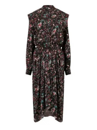 Ocleya RO2025 22A037E 01BK floral midi dress - ISABEL MARANT - BALAAN 1