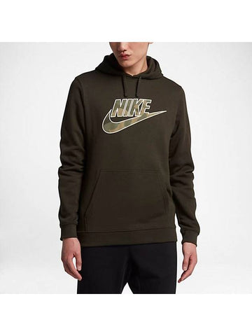 01AA1208355Camos Woosh Hooded TshirtOlive Khaki - NIKE - BALAAN 1