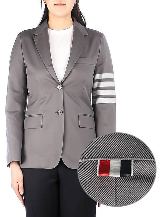 Women's Diagonal Armband Tailored Jacket Gray - THOM BROWNE - BALAAN 2
