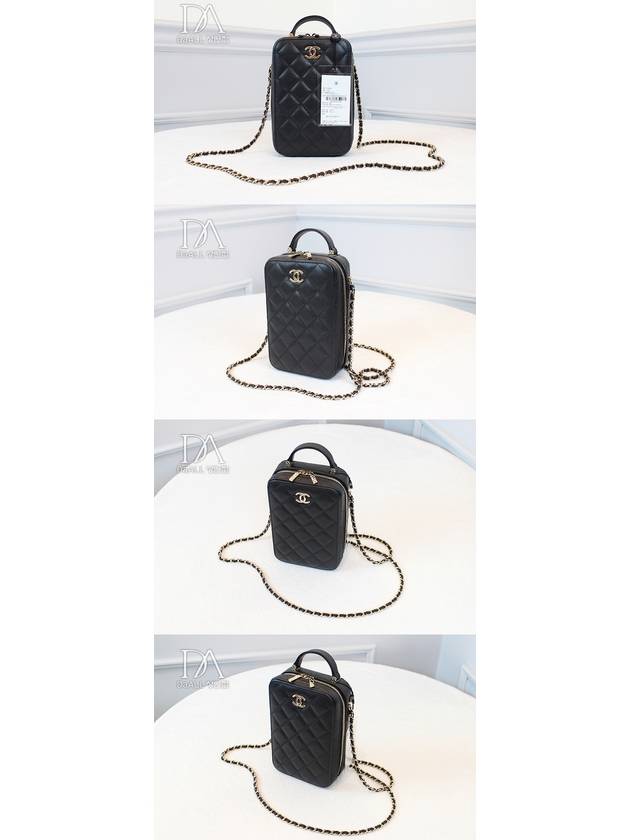 Women s Vanity Cosmetic Gold Chain Bag Built in Chip AS6319 Condition - CHANEL - BALAAN 3