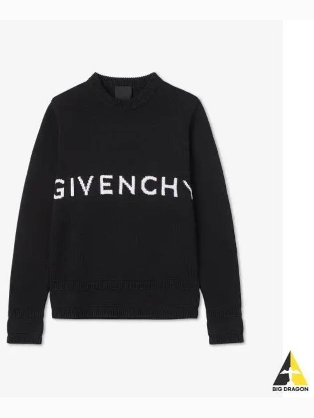 4G Logo Cotton Knit Top Black - GIVENCHY - BALAAN 2