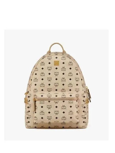 Visetos Stark Side Studs Backpack Ivory - MCM - BALAAN 2