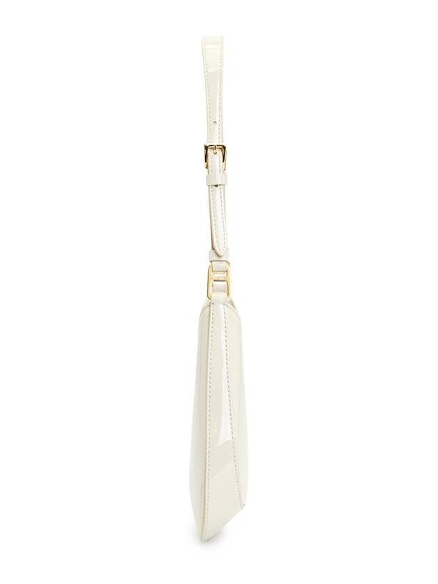 Cleo Patent Leather Shoulder Bag White - PRADA - BALAAN 4