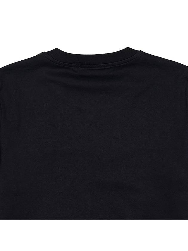 Print Cotton Short Sleeve T-Shirt Black - MAX MARA - BALAAN 7