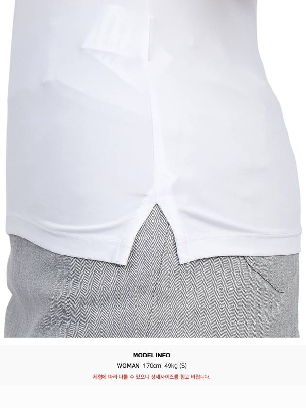 Women's Golf Serafino Classic Short Sleeve PK Shirt White - HYDROGEN - BALAAN 11