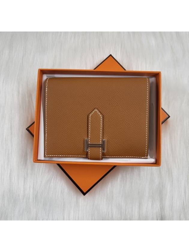 Bearn Compact Half Wallet Brown - HERMES - BALAAN 8