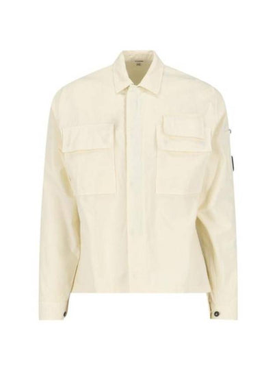 Gabardine Long Sleeve Shirt Beige - CP COMPANY - BALAAN 2