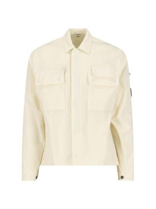 Gabardine Long Sleeve Shirt Beige - CP COMPANY - BALAAN 2