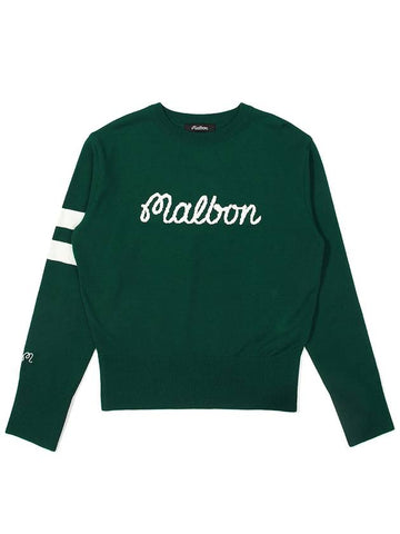 Big bucket point knit GREEN WOMAN - MALBON GOLF - BALAAN 1