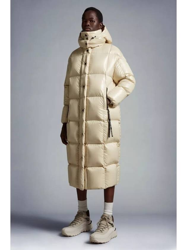 Women's Parnaiba Long Down Padding Beige - MONCLER - BALAAN 4