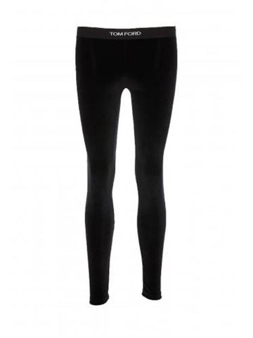 Stretch Velvet Signature Leggings PAJ121 JEX065LB999 B0011027224 - TOM FORD - BALAAN 1