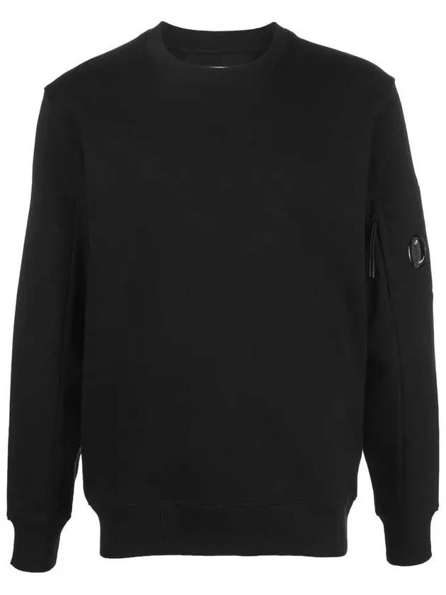 Diagonal Raised Fleece Sweatshirt Black - CP COMPANY - BALAAN 2