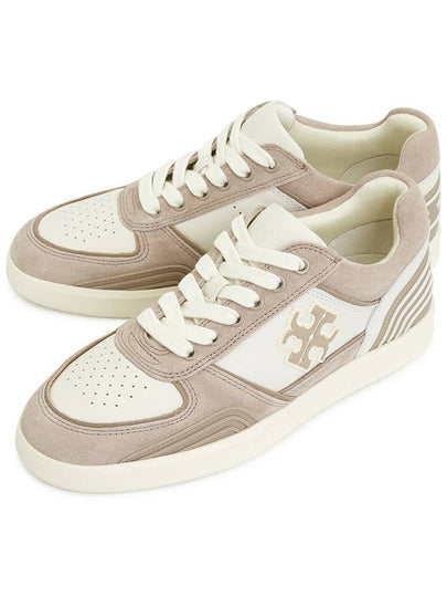 Women's Clover Court Low Top Sneakers Beige - TORY BURCH - BALAAN 2