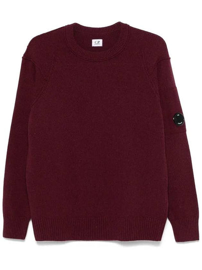 Lambswool GRS Crew Neck Knit Top Potent Purple - CP COMPANY - BALAAN 2