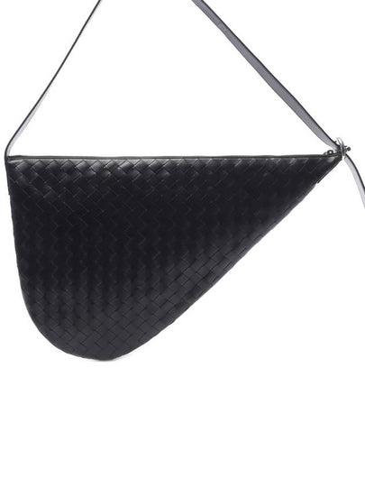 Intrecciato Virgule Cross Bag Black - BOTTEGA VENETA - BALAAN 2