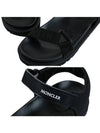 Women's Strap Logo Flavia Sandals Black - MONCLER - BALAAN 6