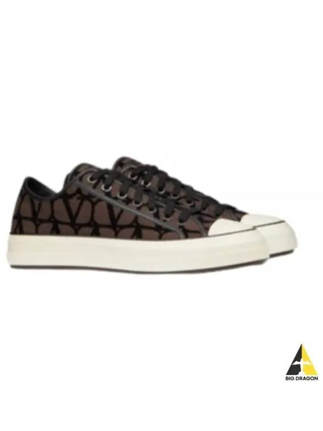 Iconographe Low Top Sneakers Brown - VALENTINO - BALAAN 2