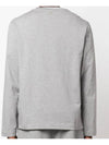 Chain Stitch Heart Logo Long Sleeve T-Shirt Grey - AMI - BALAAN 4