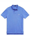 Embroidered White Pony Slim Fit Polo Shirt Blue - POLO RALPH LAUREN - BALAAN 2